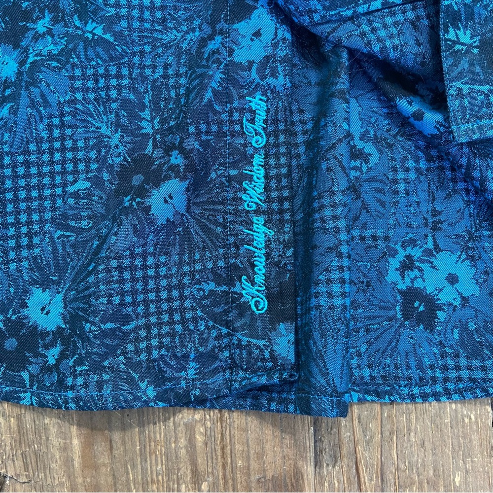 ROBERT GRAHAM Men's Blue Floral Shirt Medium - Picture 3 of 6